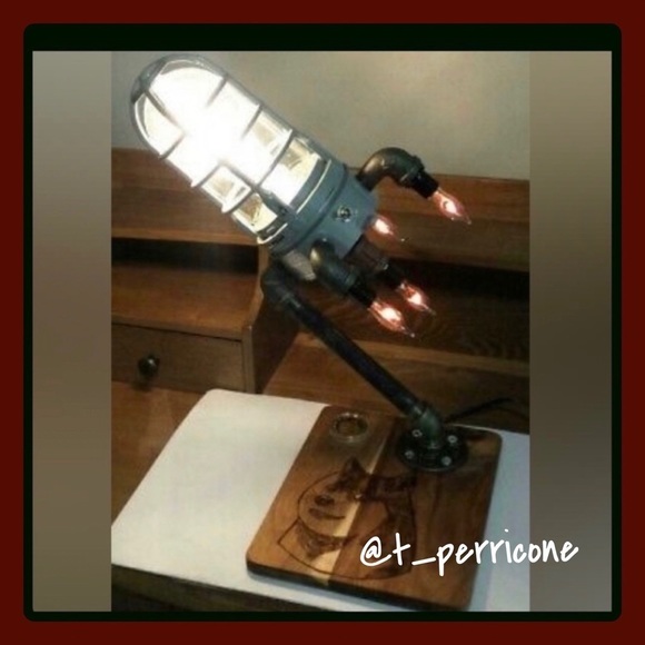 New Dogecoin Rocket Lamp Commemorative Coin & Doge Wood Burning Art To The Moon - Picture 1 of 10